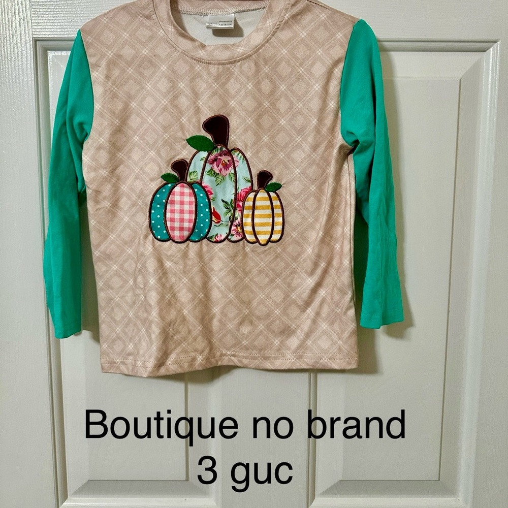 Girls pumpkin shirt